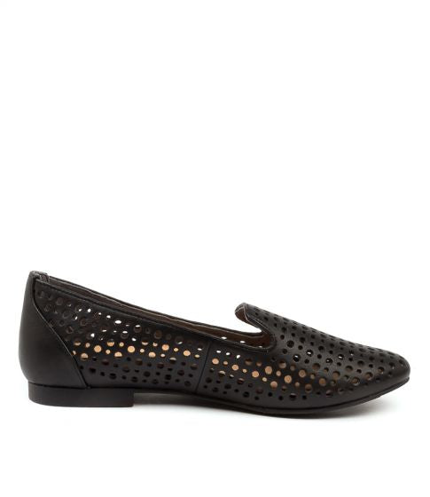 Ziera Cindra Leather ~ Seashell ~ Tan ~ Black