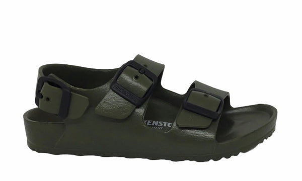 Birkenstock Junior Kids Milano ~ Black ~ Khaki ~ Narrow Fit EVA