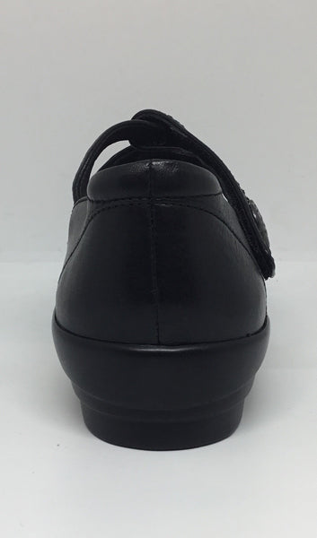 Ziera Doxie ~ Greige ~ Black ~ Leather