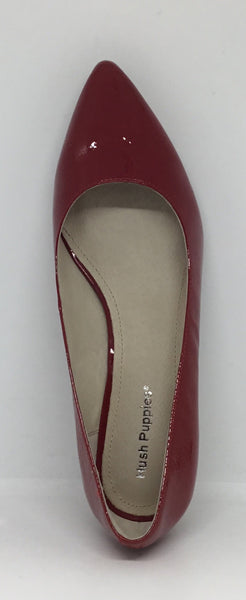 Hush Puppy York Patent Red Kitten Heel