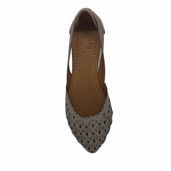 Sala Scarlet Taupe Leather Sandal