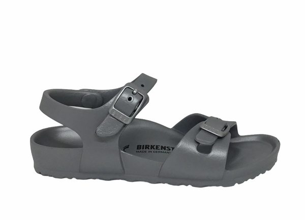 Birkenstock Junior Kids Rio Silver Narrow Fit EVA