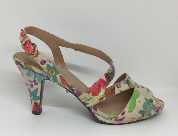 Naturalizer Impulse Multi Floral leather heel N5 Comfort