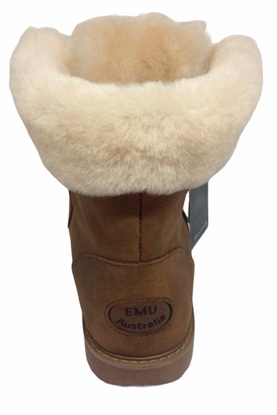 Emu Australia Shoreline ~ Tan ~ Black ~ waterproof boot