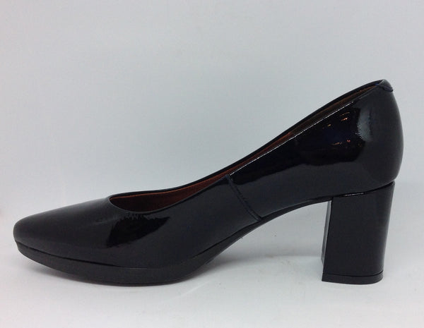 Total Flex Desiree Dynamite ~ Black Patent ~ Dark Navy Patent Heel