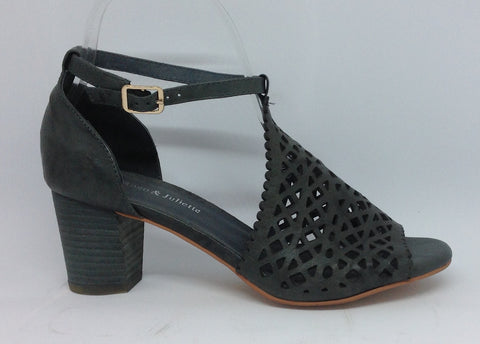 Django & Juliette Cavila ~ Teal ~ Black ~ Tan ~ Leather Heel